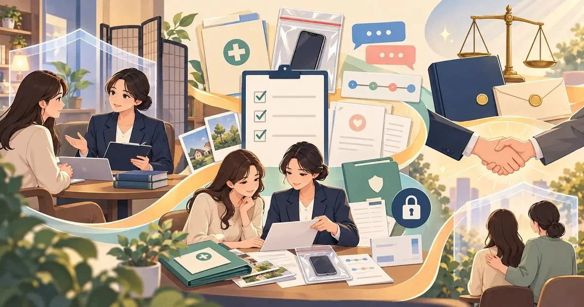 성폭행 피해자 변호사 선임부터 합의 자료 준비까지 체크리스트